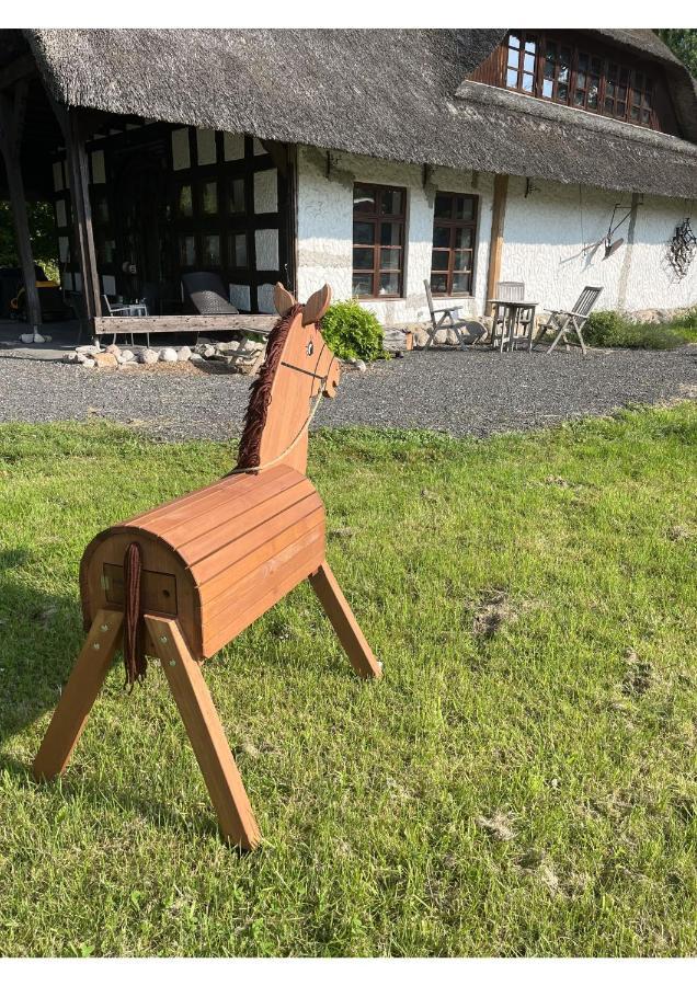 Ruhe Unter Reet-Haus Mit Sauna, Whirlpool Und Kamin Gnarrenburg Zewnętrze zdjęcie